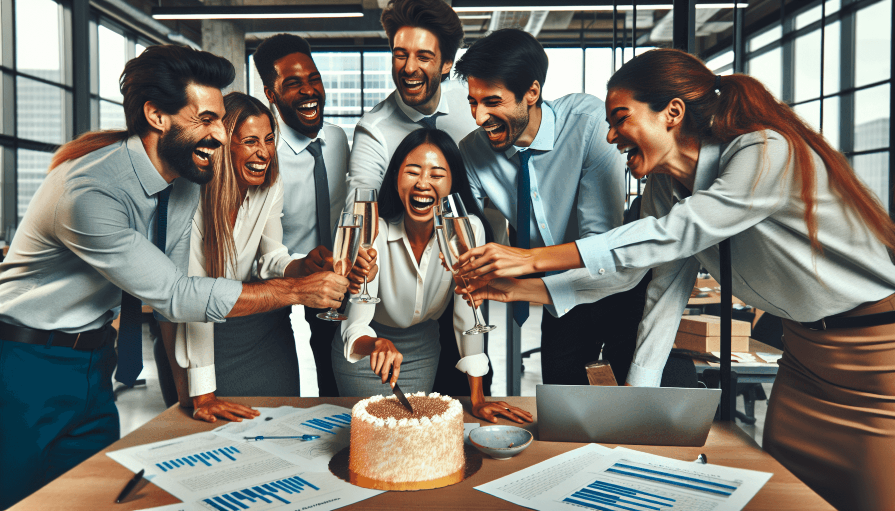 Photo de groupe en célébration